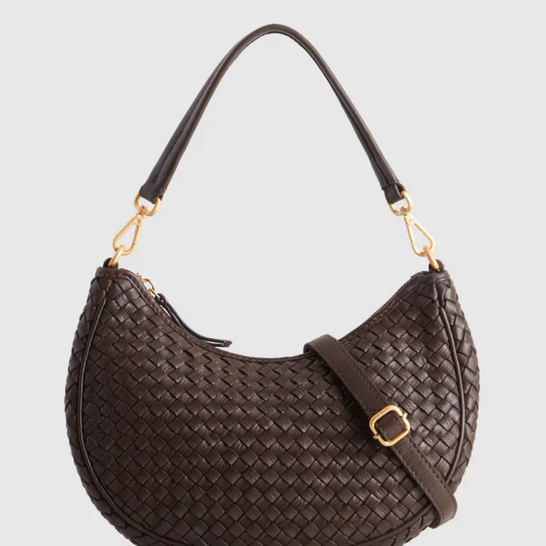 Margo Leather Crescent Hobo Bag