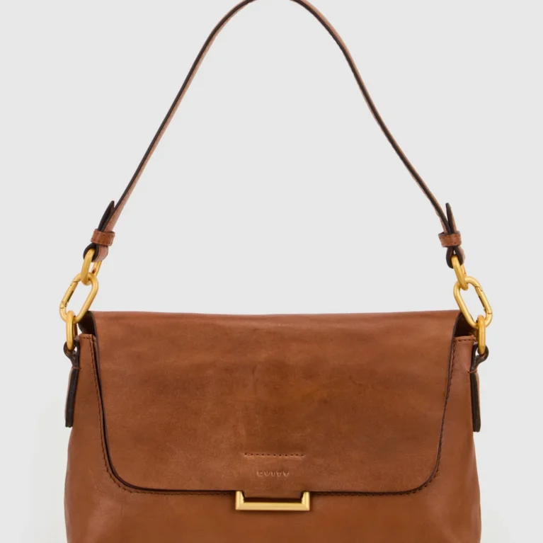 Luna Leather Flap Crossbody Bag
