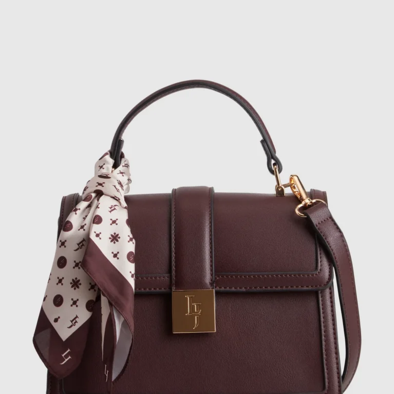 Scarf Top Handle Bag