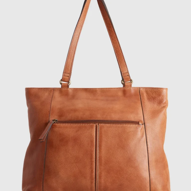 Sia Leather Tote Bag Brown