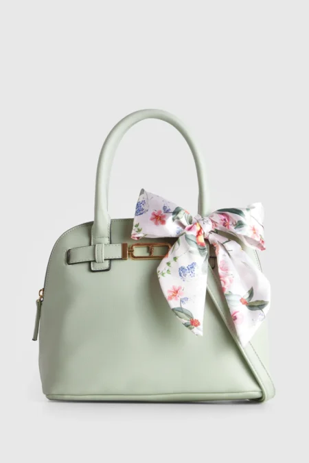 Floral Scarf Dome Bag
