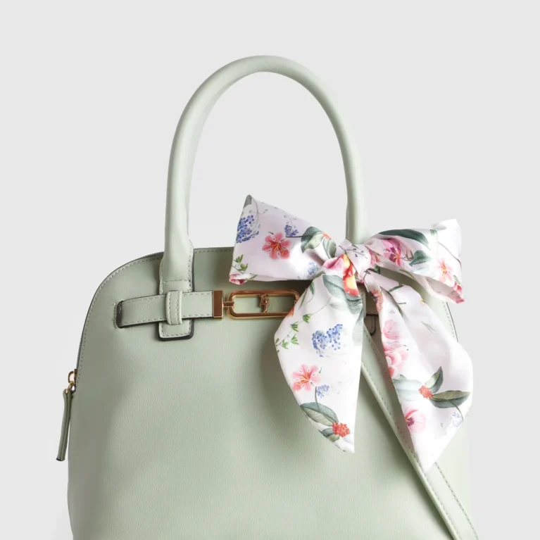 Floral Scarf Dome Bag