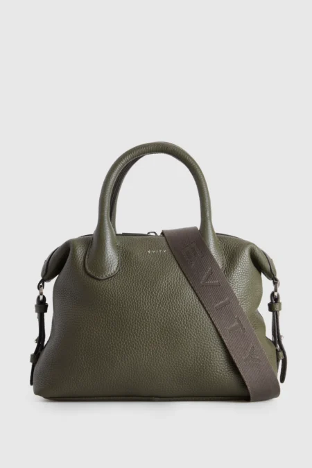 Grace Leather Midi Tote Bag