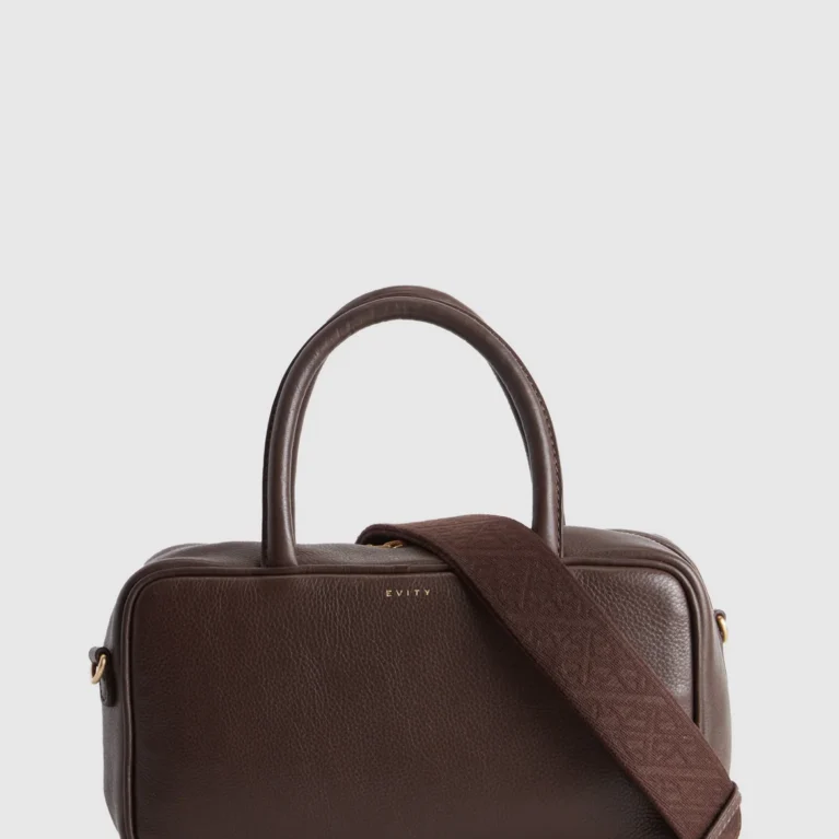 Charli Leather Bowling Bag