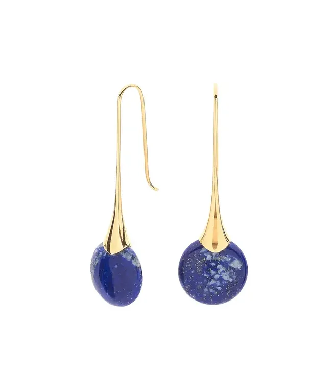 Pastiche Full Moon Earrings in Blue Lapis