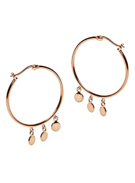 Pastiche Gypsy Moon Earrings in Rose