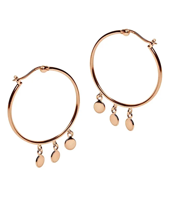 Pastiche Gypsy Moon Earrings in Rose