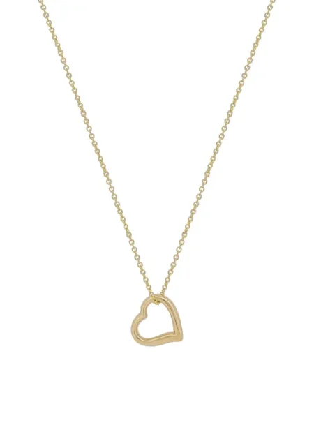 Solid 9ct Gold Swing Heart Charm Necklace