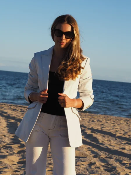 Melody Blazer | White