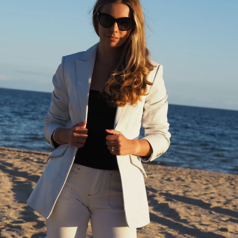 Melody Blazer | White