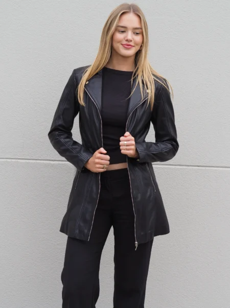 Matilda Mid Length Jacket | Black