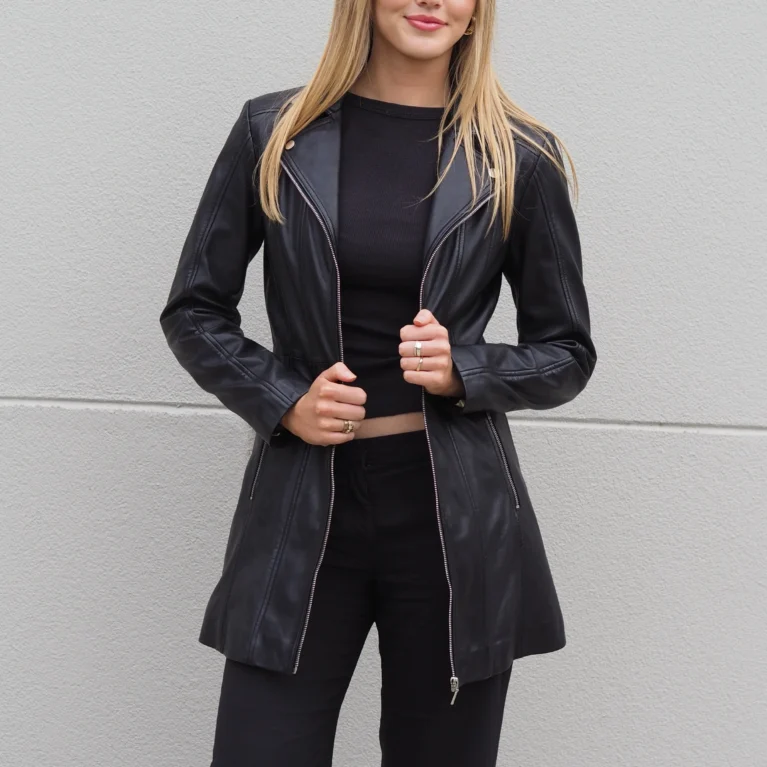 Matilda Mid Length Jacket | Black
