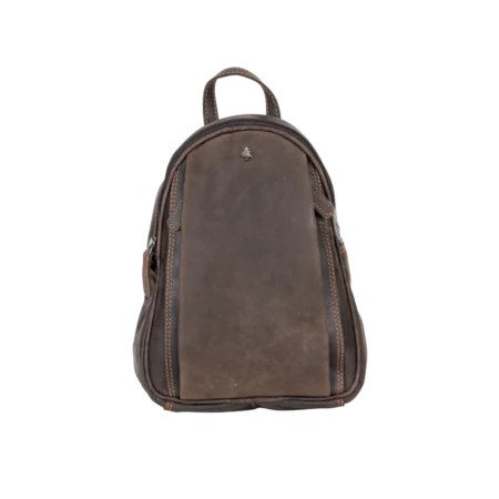 Leather Women Backpack Little Emma - Brown