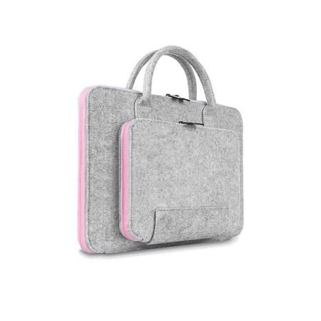 Universal Laptop Sleeve Bag 13-inch - Pink and Gray