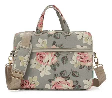 The Rose Laptop Briefcase for Women 14-inch - Grey