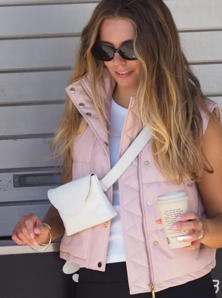 Louise Puffer Vest | Blush