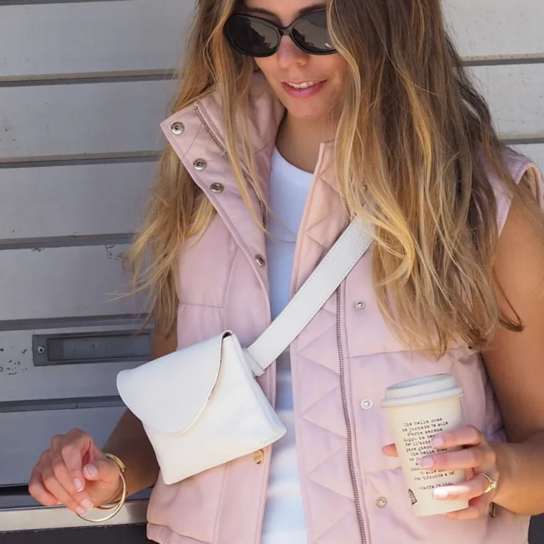 Louise Puffer Vest | Blush
