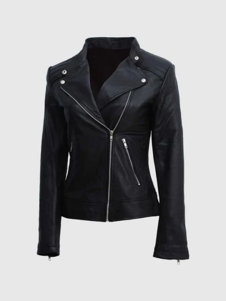 Black Leather Moto Jacket