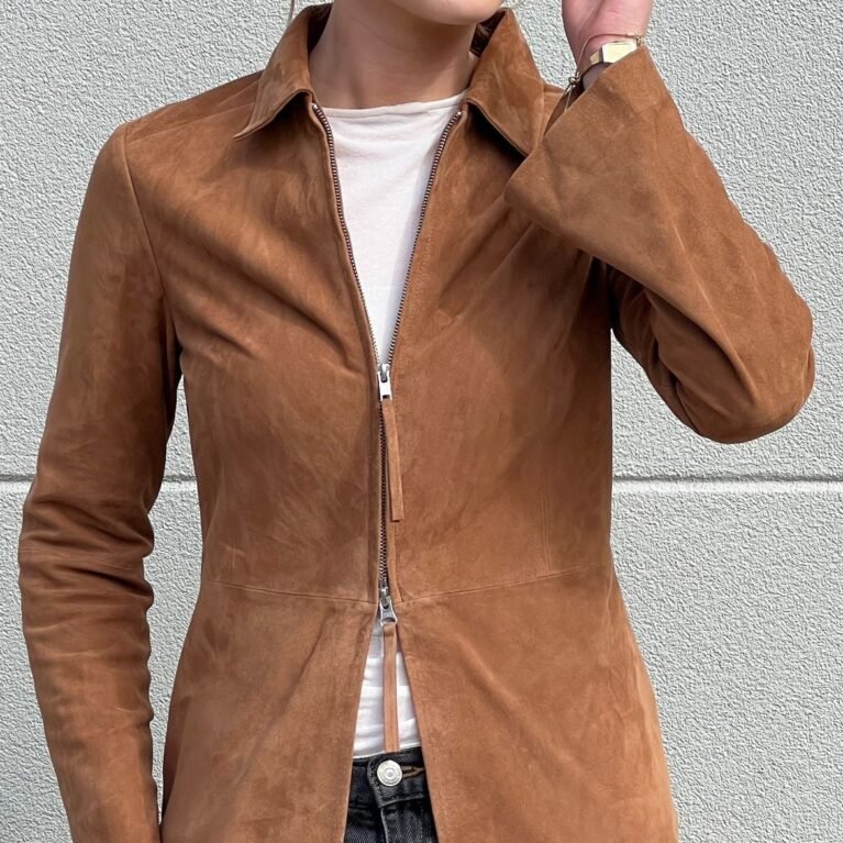 Jennifer Suede Shirt | Tan